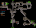 Annotated map of Level 6 Mines