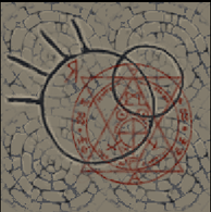 an image of the symbol of Gro-goroth intersecting with a blood magic sigil.