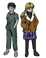 Early portraits of Levi and Karin.