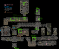 Annotated map of Level 2 Basement version B
