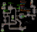 Annotated map of Level 5 Mines version C